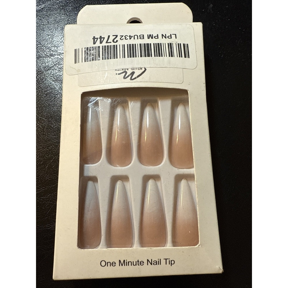 New In Box Long French Hombre Nail Tips